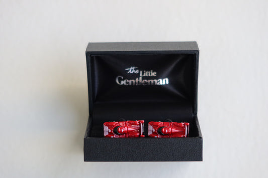 Red car cufflinks