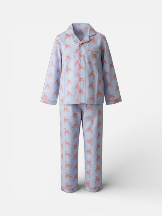 Mother pink deer pajamas