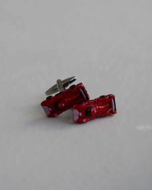 Red car cufflinks