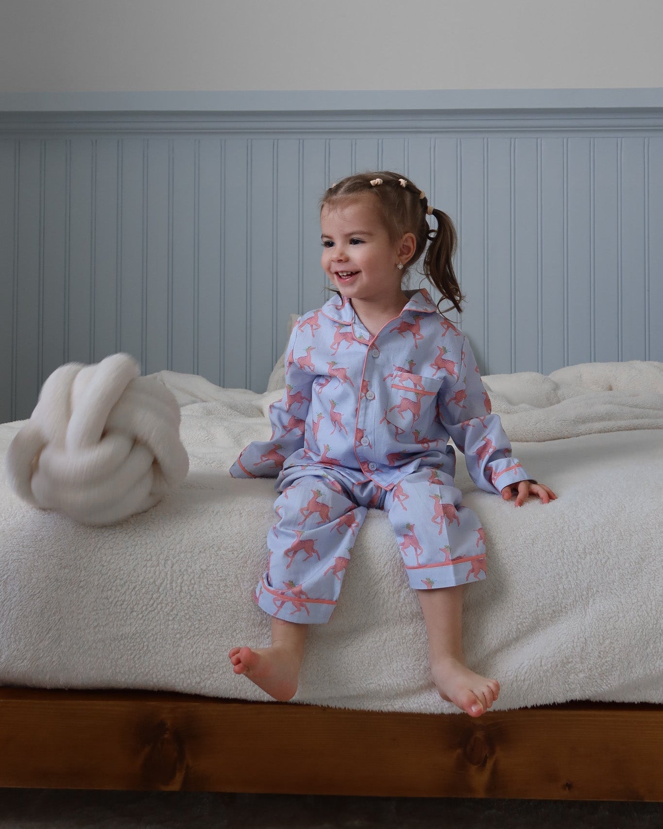 The pink deer pajamas