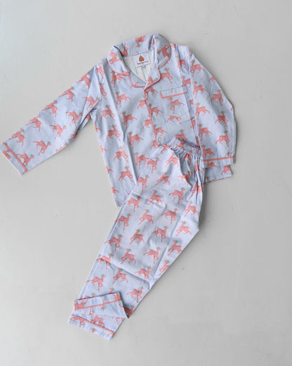The pink deer pajamas