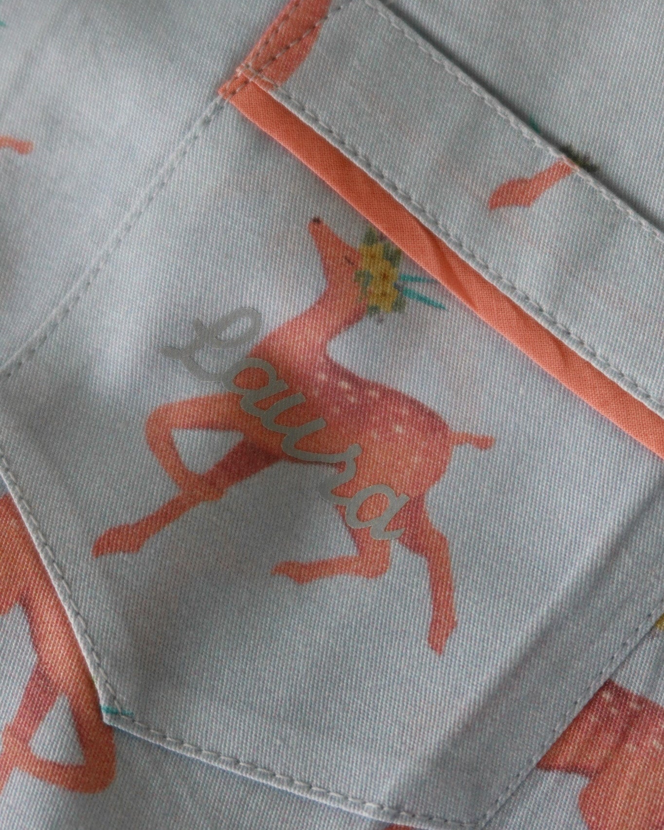 The pink deer pajamas